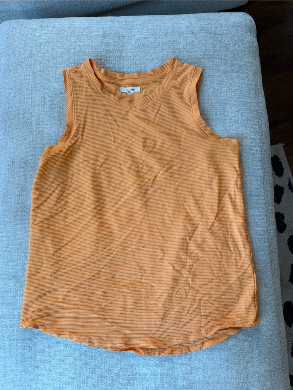 Maurices Striped Orange Sleeveless Ribbed Tank